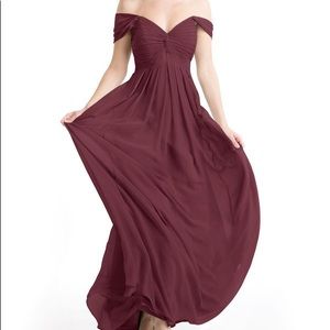 Azazie Cabernet Kaitlynn Bridesmaids Dress